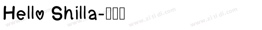 Hello Shilla字体转换